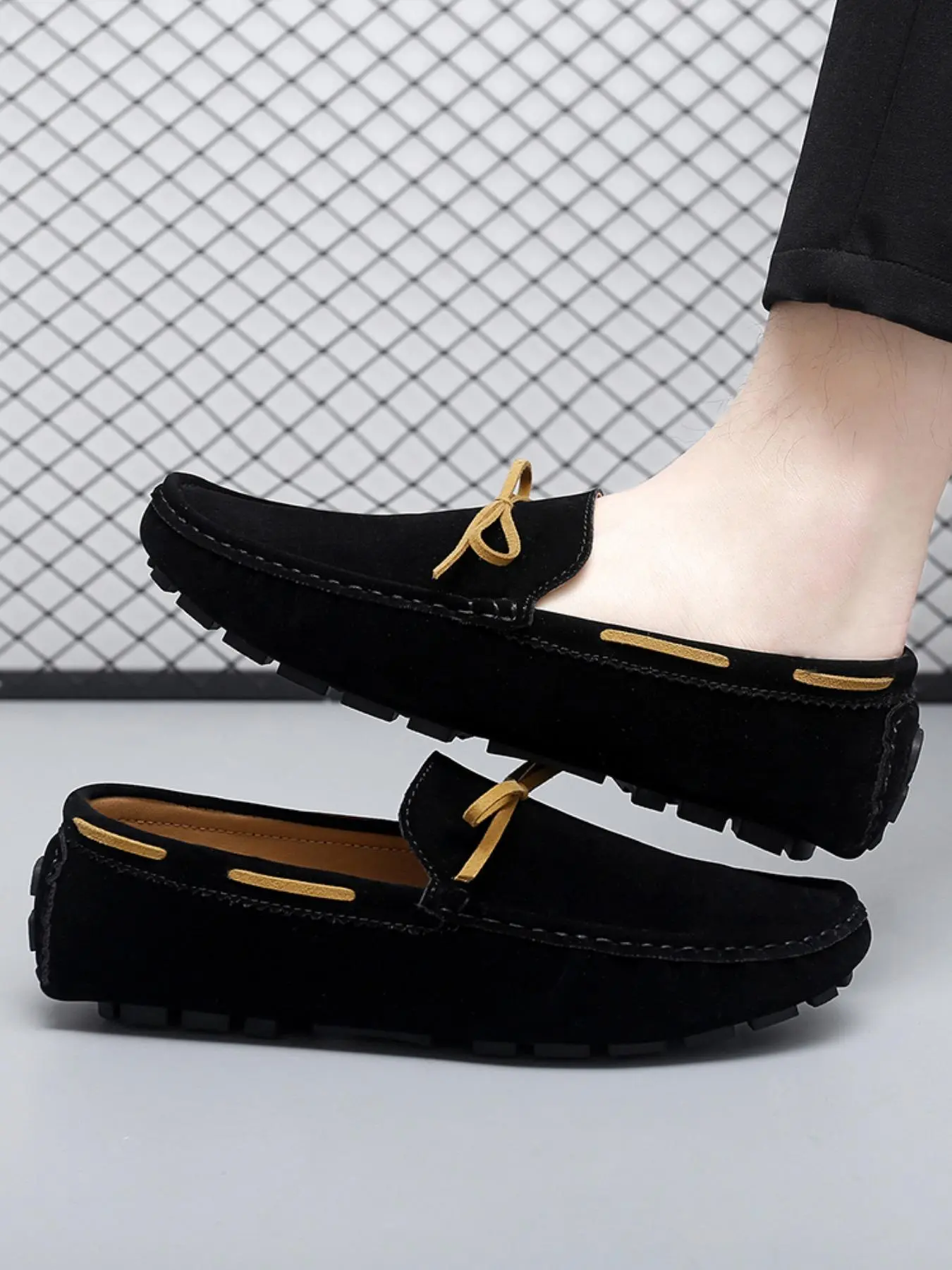 Men's Business Style Solid Color Loafers, Office Shoes, Casual Comfortable Flat Loafers for Daily Wear, Fashionable Shoes for Men, Boy, Low Top Loafers, Slip On Shoes, PU Leather Footwear