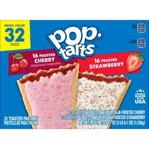 Toaster Pastries, Breakfast Foods, Kids Snacks, Variety Pack, 54.1oz Box (32 Pop-Tarts)