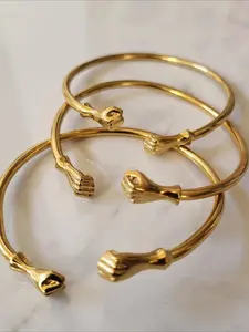 Fist Design Bangle, Fashionable Bangles, Fashionable Stackable Bracelets for Women & Girls, Boho Style Jewelry for Party, Daily Clothing Decor, Trendy Exquisite Jewelry for Gift