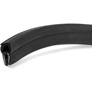 5 Feet EPDM Rubber Trim Seal with Top Bulb, Fits Edge 1/16" to 1/8"