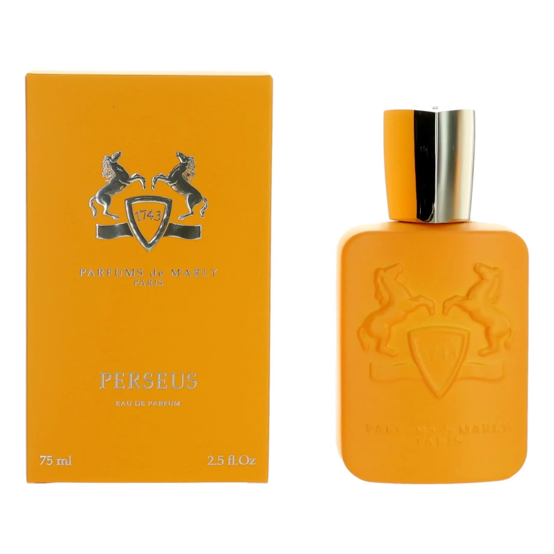 Men's Parfums De Marly Perseus Fresh Woody Fruity EDP Spray - 2.5 oz Spray Bottle, Male Fragrance with Citrus, Green Mandarin, Amber, Cedarwood Notes, Signature Aroma, 2-2.9 Fl Oz Single Item