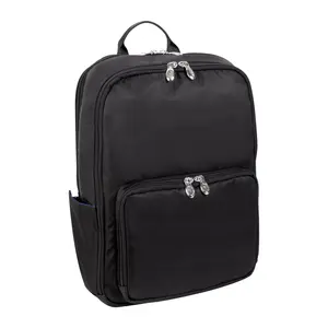 Mcklein Usa 19035 N Series Transporter Backpack Organizer Laptop Bag - 15 in. Nylon Dual-Compartment, Black, Fits Laptop & Tablet, Backpack Organizer Laptop Bags