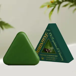 Hoegoa Herbal Nourishing Shampoo Bar 120g, Sage Leaf Extract, Mint Leaf, Polygonum Cuspidatum Extract, Gentle Cleansing, Smooth & Shine