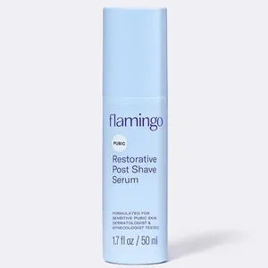 Flamingo Pubic Restorative Post Shave Serum with Oat Extract, Ceramides, and Apple Extract | Soothing, Calming Sensitive Skin | Gentle Aftershave