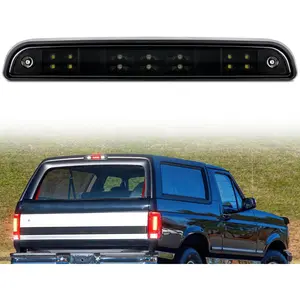 Nilight Third Brake Light Tail High Mount 3rd Stop Cargo Reverse Lights Smoked Lens Compatible with Ford F150 1994 1995 1996 F250 F350 Bronco 1992 1993 1994 1995 1996 1997 Pickup Truck Rear Cab Lamp Carlights Led Backlights Vehicle, High Brightness, Pc Le