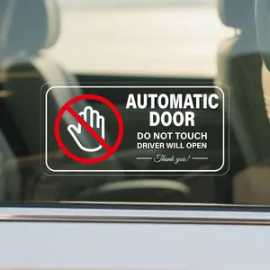 Automatic Door  Sticker 4  2 Inches Vinyl Do Not Touch Driver Will Open  Sign Self Adhesive Removable  Taxi  Automatic Sliding Window Cling 10 Pack