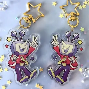 Deltarune Chapter 3 Tenna Acrylic Keychain | Unique Keychain Designs | Perfect for Backpacks, Keys and Gifts | High Quality and Customer Favorite Items