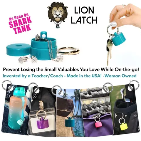 Lion Latch OFFICIAL Shark Tank - travel jewelry box - ring box -  ring holder - jewelry organizer Mini Trinkets