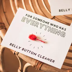 1pc/2pcs Red Belly Button Lint Brush Gag Gift, Stocking Stuffer, Belly Button Cleaner, Funny Gift For Christmas Stockings, Novelty Gifts, Unique Birthday Gifts, Party Favor, Birthday Gift Accessories
