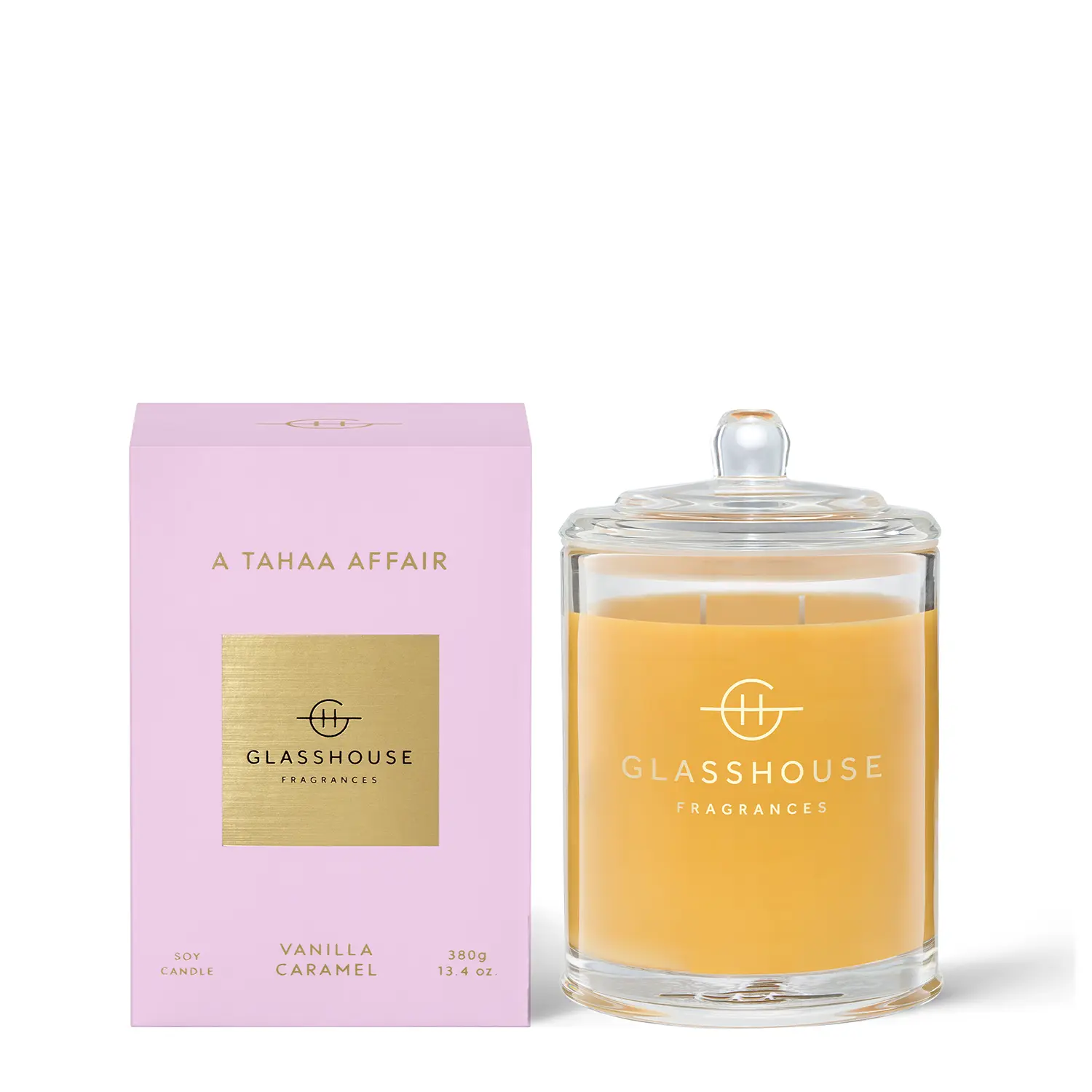 Glasshouse Fragrances A Tahaa Affair Scented Candle - Smelling Good Hotel Scents Aroma Wax Candle for Scent Layering, Home Reflections Universal Home Decor & Supplies