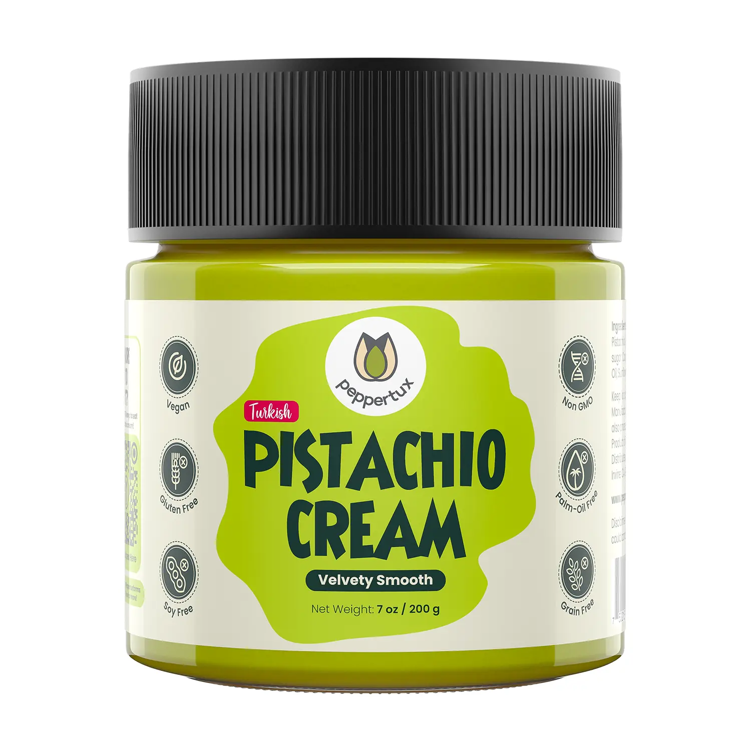 Peppertux Vegan Pistachio Cream "No Palm Oil - No Refined Sugar" Peppertux Vegan Pistachio Cream "No Palm Oil - No Refined Sugar"