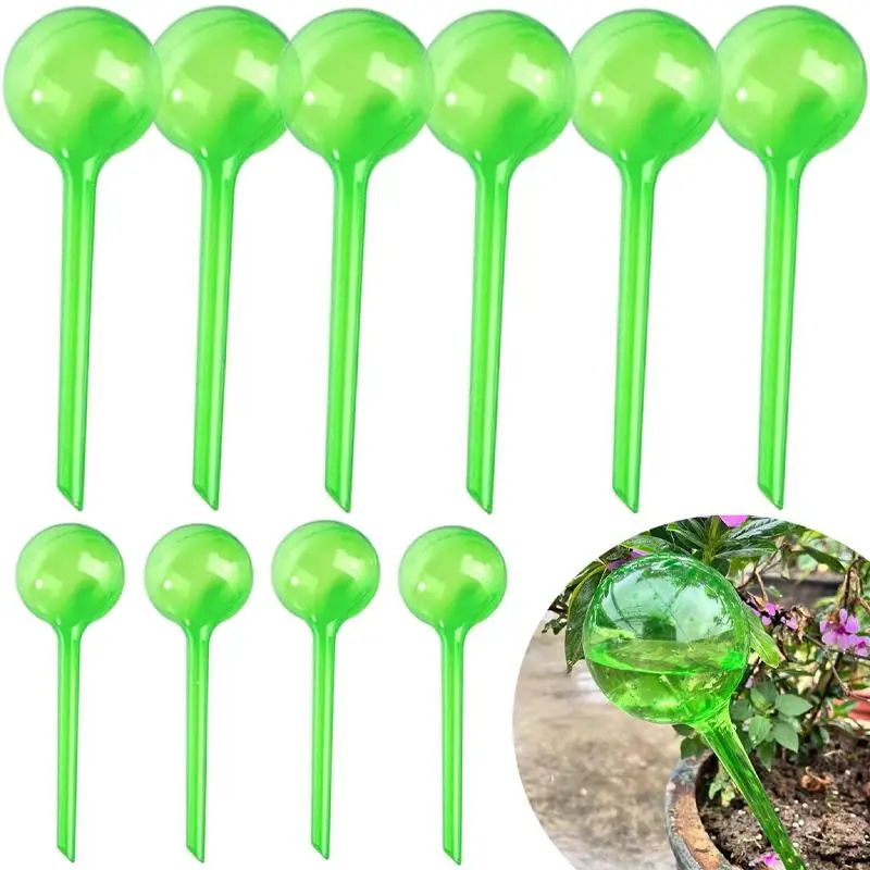 10 self watering water balls, easy to care for plants, drip irrigation system for indoor and outdoor use, suitable for flowers and vegetables, Self Watering Globes, Automatic Watering Devices, Plant Watering Tool, Watering Systems