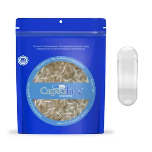 Clear Size 0 Empty DIY Vegetarian Shells by Capsuline