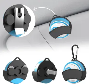 Holster Clip - Silicone Belt Clip & Magnetic Mount for ZYN, Alpha Pouch Tins | Car Visor, Vent, Backpack Clip | Heavy-Duty Alternative to Plastic - Unique Gift for Him