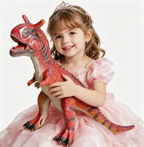 Big Carnotaurus 28 inch, Dinosaur Toys for Kids 3-5, Large Inflatable Dinosaur Toys for Kids Toddler Party Favors, Birthday Gifts for Boys Girls