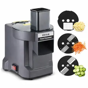 ULRICA 4-in-1 Electric Vegetable Slicer & Chopper, Multifunctional Food Processor with Dual Feed Chutes for Slicing, Shredding, Dicing & Wavy Cuts – Perfect for French Fries, Onions & Carrots