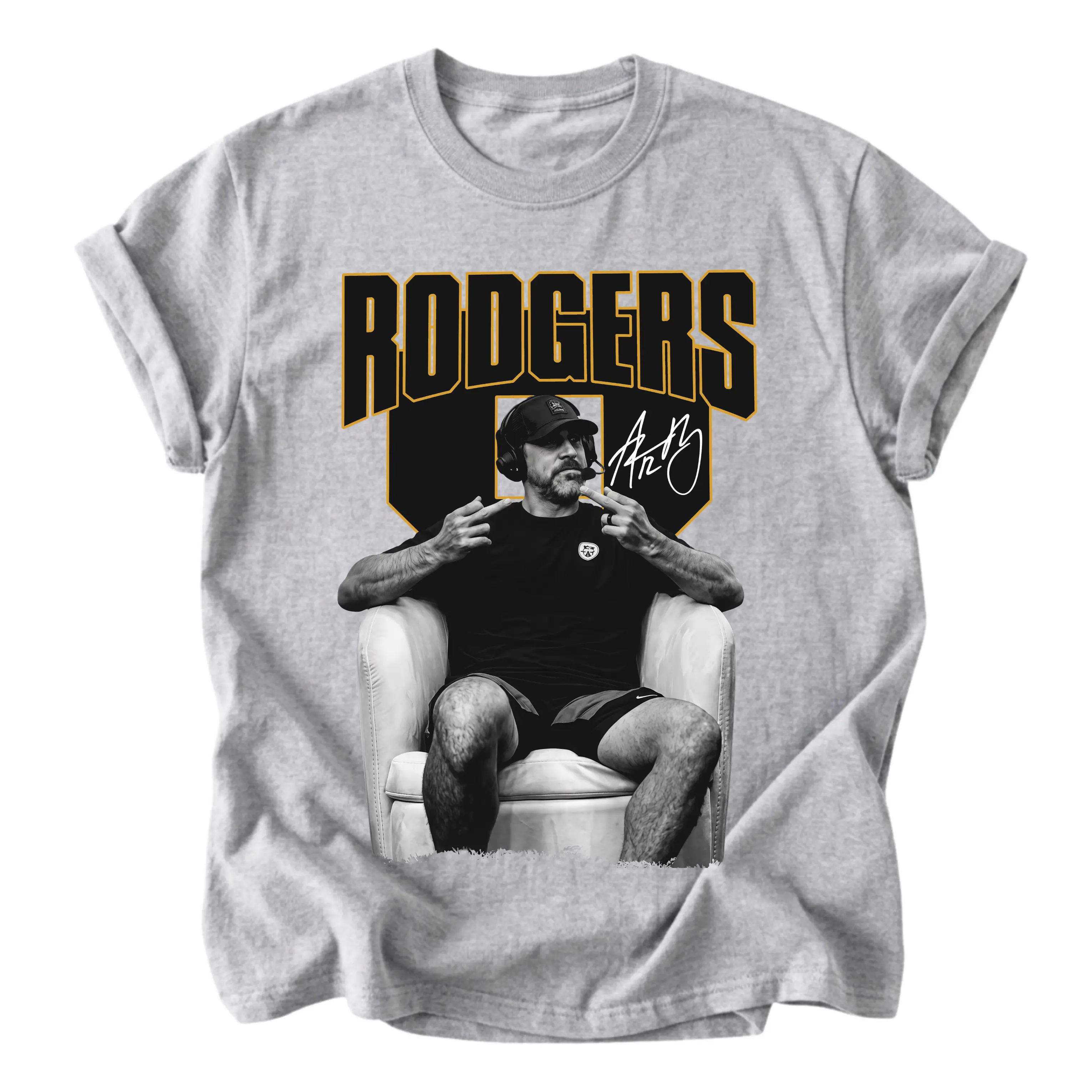 Rodgers 8 Middle Finger Football T-Shirt, Graphic  bTee, Unisex Sport Shirt, Gift For Fans
