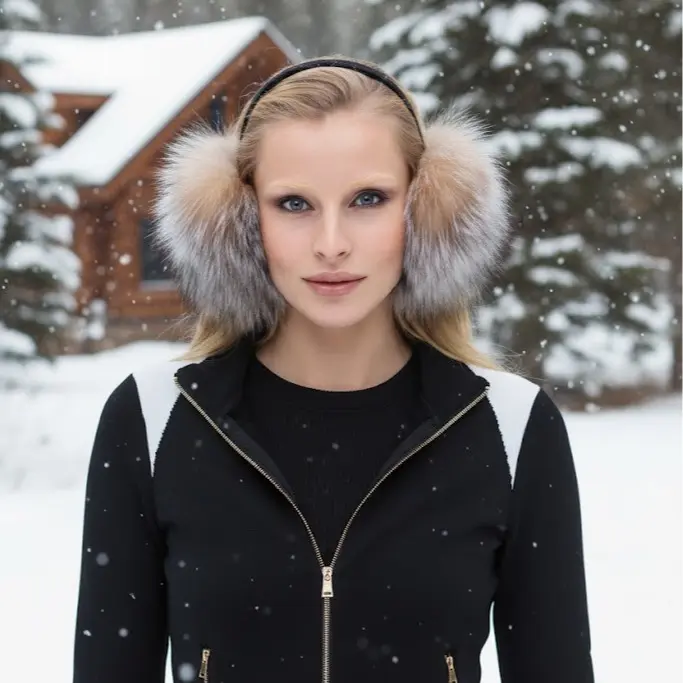 Crystal Fox Ear Muffs