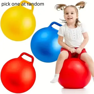 22-Inch Bounce Ball with Handle, Large Jumping Ball for Kids Ages 3-6, Fun Toy for Boys and Girls, Bouncing Ball, Perfect Gift for Holidays