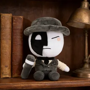 "Die of Death" Artful Detective Roblox Game Character Plush Toy Stuffed Animal - Fully Stuffed Soft Touch Doll, Ideal for Home Decoration, Premium Collectible for Anime Enthusiasts, Soft Cuddly Gift, Huggable Collectible, Gift for Boyfriends & Kids