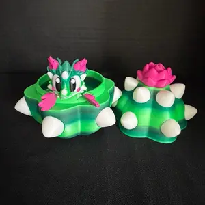 Cactus Bloom Mini Dragon and Egg
