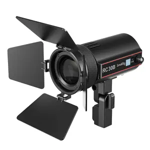 SMALLRIG RC 30B COB Video Light, 15°-60° Beam Angle Adjustable, 30W Bi-Color Video Light CCT 2700K-6500K, 10900 lux@1m, CRI 96+, TLCI 96+, Continuous Output Light for Tabletop Live Streaming - 4279