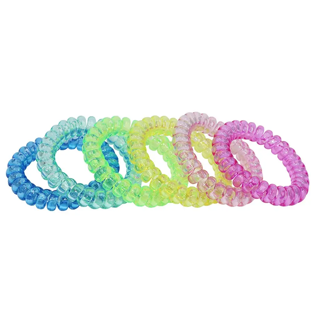 P-HBL04   Sensory Fidget Bracelet Stretchy Coil Bracelets for Kids, 6 Pack Toddler Bracelets Funny Speech and Communication Aid Sensory Toys for Boys Girls with Autism ADHD Anxiety or Special Needs