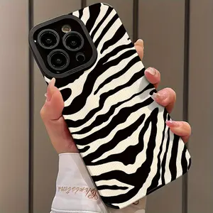 Ultra-Thin Zebra Stripe Protective Smartphone Cellphone Case Cover Casing for iPhone 17/16/15/14/13/12/11/plus/pro Max, Shockproof Dust-Proof Protection Accessories, Perfect Gift for Him Her Friends