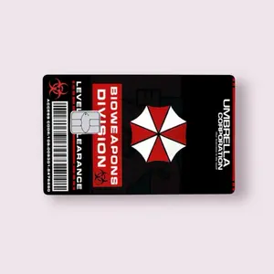 Umbrella Level 5 Biohazard Credit Card Sticker Debit Skin Decal Cover Waterproof Vinyl Easy To Apply