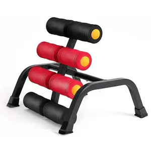Mini Inversion Table with Back Massage Roller Relieve Back Pain Foldable Back Stretcher Ab Machine with 390LB Weight Capacity