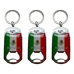 Mexico Bottle Opener Keychain - Llavero Destapador Bandera de Mexico