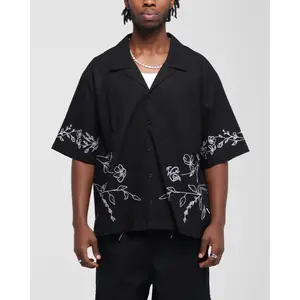 Carre Botanica Button Up Shirt Black