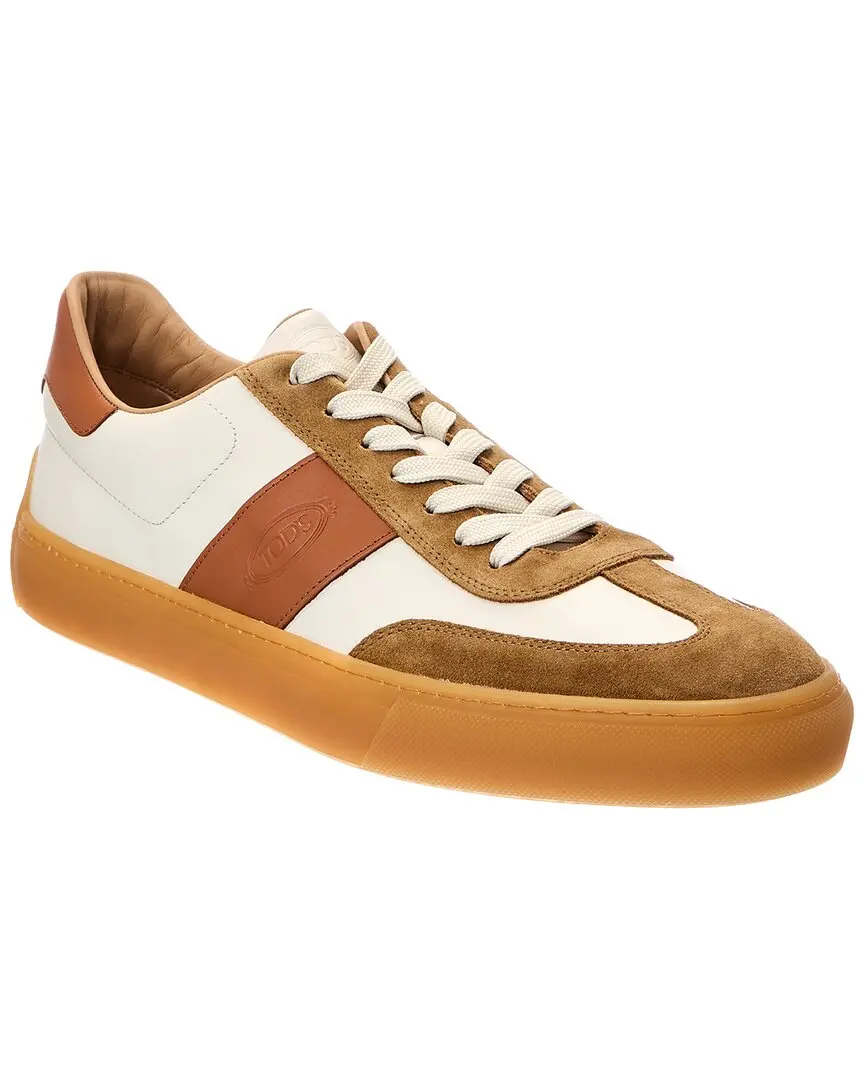 TOD's Allacc Bass Casual Leather & Suede Sneaker
