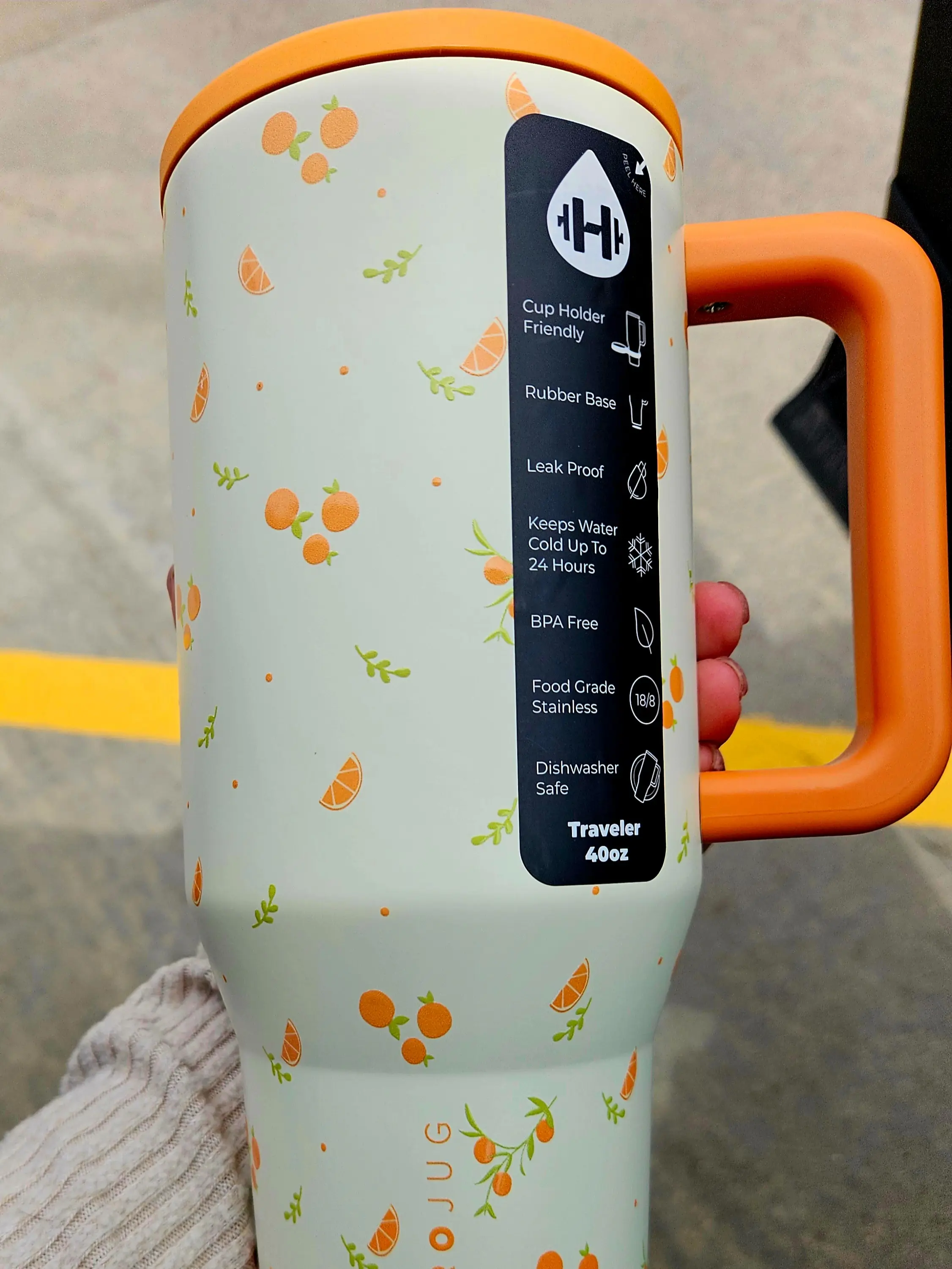 HydroJug Citrus 40 oz Traveler