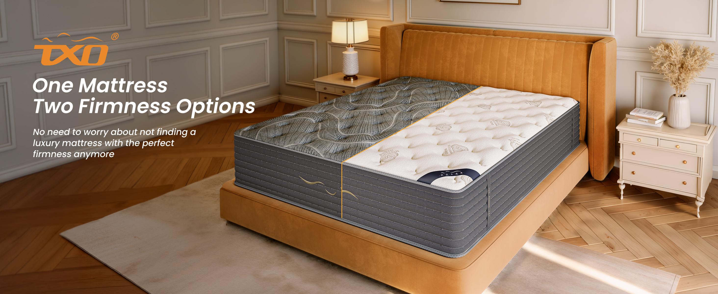 8/10/12/14In Twin Mattresses,Cashmere fabric | Gel-infused memory foam | Individually pocketed springs | Flame-retardant cotton | Bamboo charcoal foam | Flippable double-sided mattress  twin mattresses | Reinforced Edge Support
