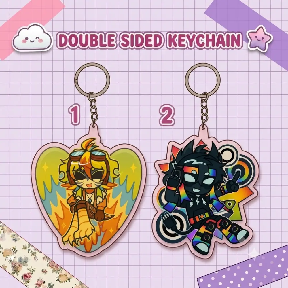 MCYT Acrylic Keychain Quartet Collection - ParrotX2 Spoke Inspired Aesthetic Charm fan gift