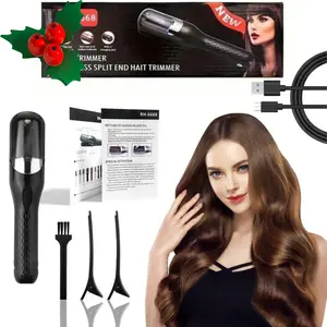 Automatic Electric Hair Clipper, Cordless Type-c Rechargeable Hair Split End Clipper, Split End Trimmer, Comfortable for Gift Barber Clippers