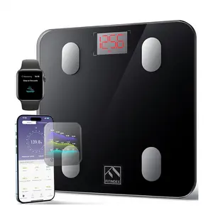 FITINDEX Smart Scale for Body Fat, 400lbs Digital Bathroom Scale with Body Composition Analyzer, Bluetooth APP Sync Fitness Trackers