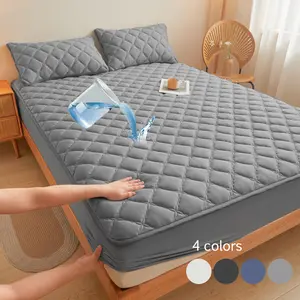 2pcs/3pcs waterproof and dirt-proof mattress cover Soft, comfortable and breathable mattress protector Suitable for bedrooms, guest rooms, apartments, schools and families with children, pets or the elderly Twin/Full/Queen/King  hotel mattress protection