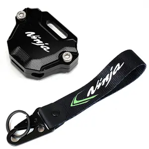 Fit For Kawasaki Ninja 650,500,400,1000SX,ZX-10R,ZX-6R,ZX4RR CNC Motorcycle Key Case Cover Keyring