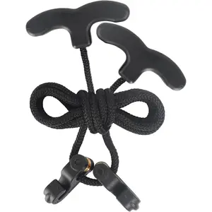 Archerest Crossbow Pull Cord, Crossbow Cocking Rope Device Double Handle Crossbow Drawstring Booster Clip Rope Cocker String Puller Tool Archery Bow Hunting Tools Accessories