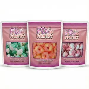 FD Pantry Freeze-Dried Rings Candy – Choose Flavor Peach, Apple, or Watermelon  Sweet Crunchy Candy Snack Treat