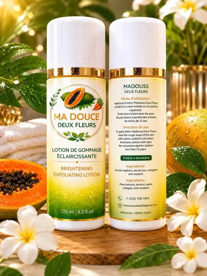 Papaya Brightening Exfoliating Body Lotion | Dark Spot Remover & Skin Smoothing Moisturizer | 125ml