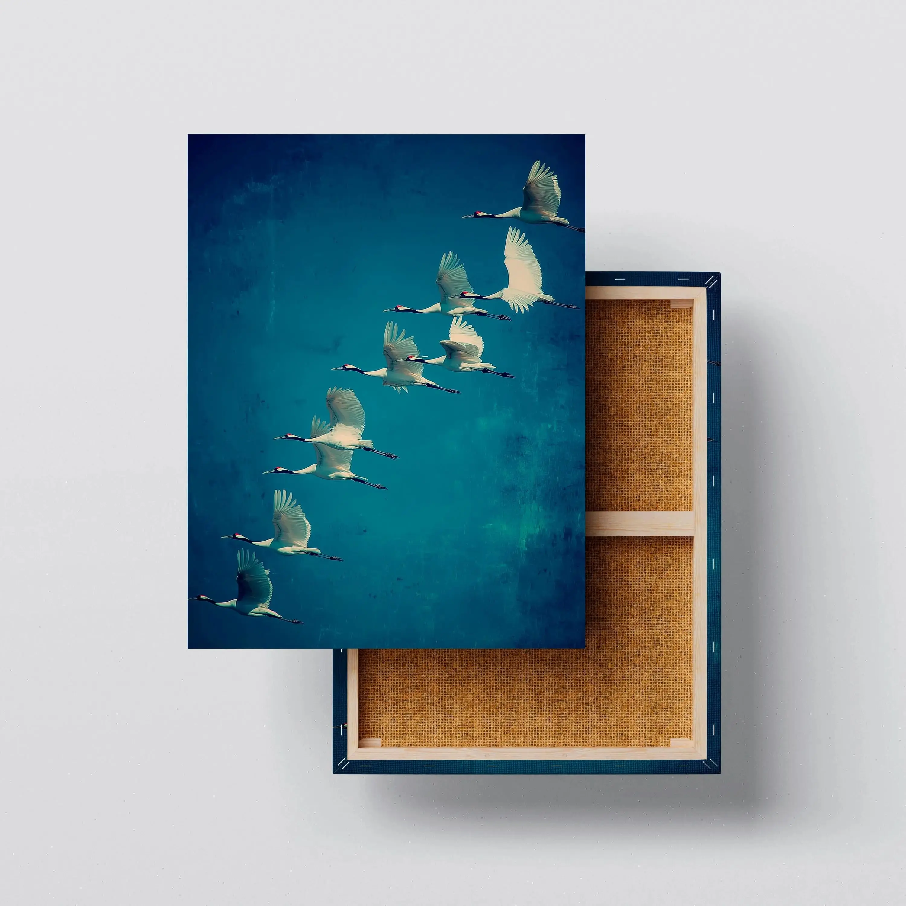Flying Cranes – Bird Wall Art Canvas