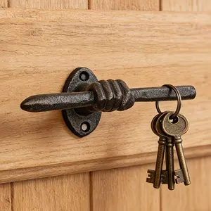 Creative Cast Iron Wall Mounted Hook, Entrance Hook or Unique Room Decoration, for Hanging Coats, Wallets, Scarves, Jewelry