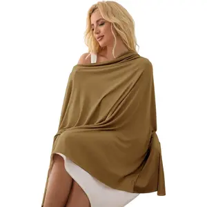 Tencel Shawl Wraps 70 x 35in Travel Lightweight for Travel Blanket Scarf UPF 50+