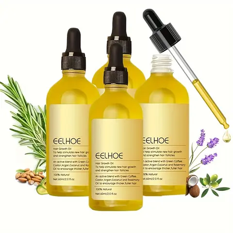Veganic Natural Hypoallergenic Alcohol-Free Rosemary Scalp Growth Oil for Adults - Unisex Thickening Regrowth Hair Growth Product with Intensive Repair, Hydration for Dry, Thinning Hair
