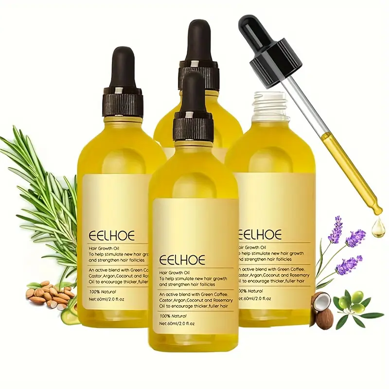 Veganic Natural Hypoallergenic Alcohol-Free Rosemary Scalp Growth Oil for Adults - Unisex Thickening Regrowth Hair Growth Product with Intensive Repair, Hydration for Dry, Thinning Hair