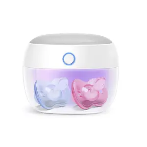 Papablic Portable Pacifier Sanitizer, UV Light Sanitizer Case On The Go for Baby Health, USB Rechargeable Mini Travel Sanitizer Box, 99.99% Cleaned in 59 Seconds #DealsForYouDays