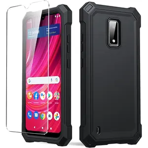 Designed for BLU View 4 B135DL / BLU View 2 (B130DL) Case, with 1 Screen Protector, Soft TPU Bumper Shockproof Drop Protection Phone Case for Blu View 4 B135DL Phone Case  Protective Accessories